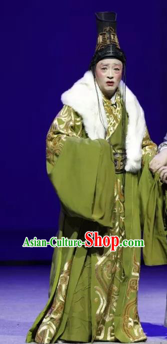 Luo Xiahong Chinese Sichuan Opera Eunuch Apparels Costumes and Headpieces Peking Opera Highlights Court Servant Garment Clothing