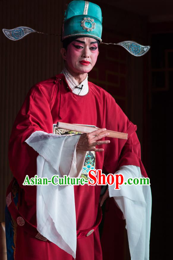 Chinese Sichuan Opera Scholar Feng Yulin Apparels Costumes and Headpieces Peking Opera Highlights Niche Garment Young Male Clothing