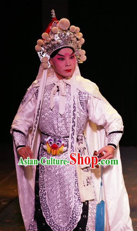 Tai Cheng Liu Chinese Bangzi Opera Martial Male Apparels Costumes and Headpieces Traditional Hebei Clapper Opera General Garment Prince Xiao Zong Clothing