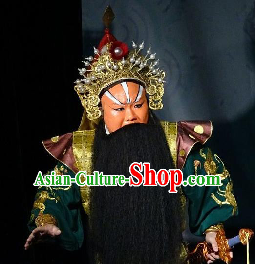 Tai Cheng Liu Chinese Bangzi Opera General Xiao Baoyin Apparels Costumes and Headpieces Traditional Hebei Clapper Opera Painted Role Garment Armor Clothing