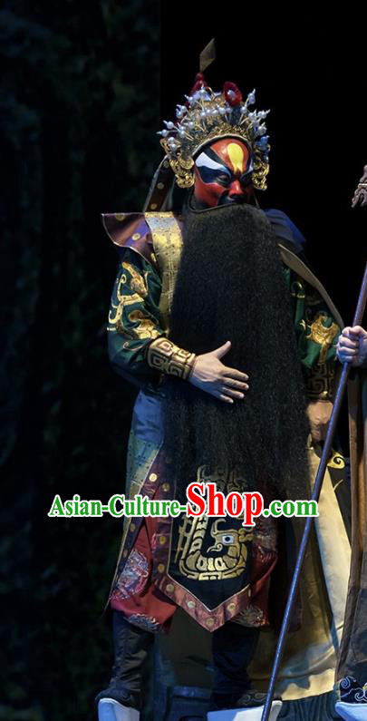 Te Bai City Chinese Bangzi Opera General Apparels Costumes and Headpieces Traditional Hebei Clapper Opera Hero Garment Lord Clothing