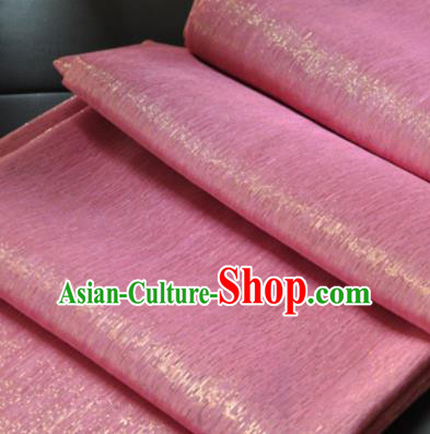 Top Quality Chinese Classical Pattern Peach Pink Gauze Material Asian Traditional Curtain Cloth Fabric