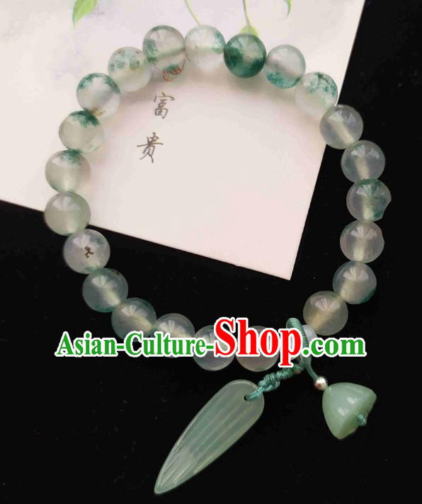 Chinese Handmade Beads Bracelet Traditional Hanfu Jewelry Accessories Bangle for Women