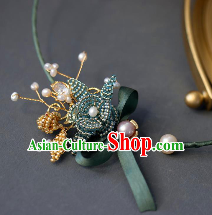 Baroque Handmade Beads Necklace Jewelry Accessories European Retro Necklet for Women