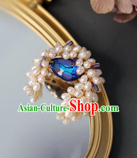 Top Grade Classical Pearls Brooch Accessories Handmade Sweater Breastpin for Women