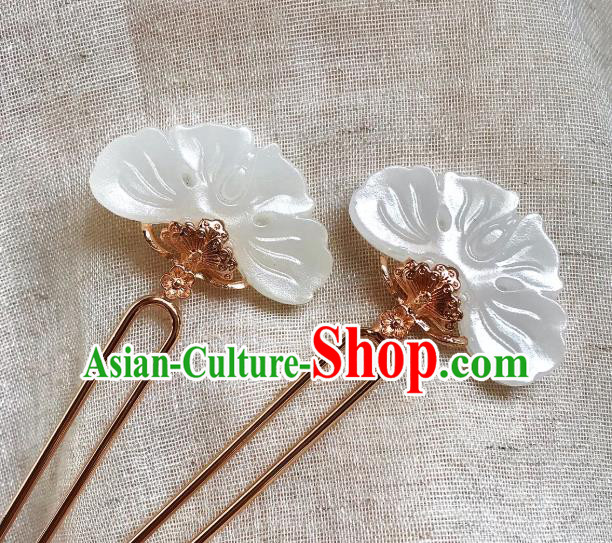 Handmade Chinese Ming Dynasty Hair Clip Traditional Hair Accessories Ancient Empress Hairpins for Women