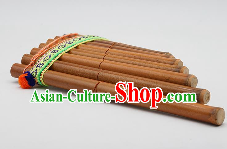 Peru Traditional Musical Instruments Indian Religious Panpipe Wind Instrument Thirteen Scale Pan Flute