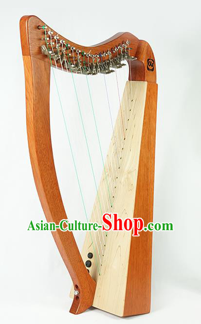 Europe Traditional Musical Instruments Ireland Harp Handmade Wood String Instrument