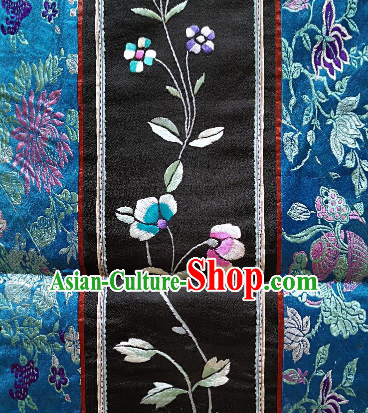 Chinese National Embroidered Flowers Silk Paintings Traditional Handmade Embroidery Craft Decorative Wall Picture