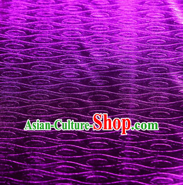 Chinese Traditional Anaglyph Pattern Design Purple Spandex Fabric Cloth Material Asian Dress Drapery