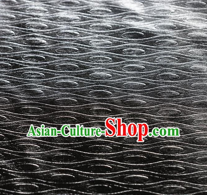 Chinese Traditional Anaglyph Pattern Design Grey Spandex Fabric Cloth Material Asian Dress Drapery