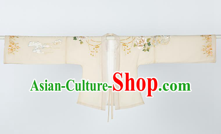 Chinese Ancient Royal Princess Historical Costumes Traditional Tang Dynasty Imperial Concubine Hanfu Dress Apparels Cloak Blouse and Skirt for Women