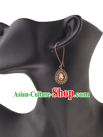 Asian India Traditional Accessories Asia Indian Bollywood Dance Earrings Jewelry Crystal Eardrop for Women