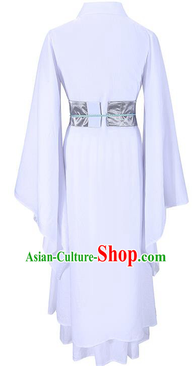 Traditional Japanese Costumes Japan Kimono Cosplay White Yukata Dress for Women