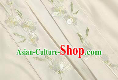 Traditional Chinese Song Dynasty Noble Lady Costumes Ancient Patrician Girl Hanfu Dress Embroidered BeiZi Blouse and Skirt Full Set