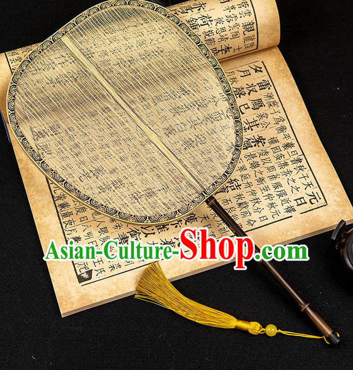 China Classical Hanfu Fan Handmade Song Dynasty Palace Fan Traditional Ancient Princess Silk Fan