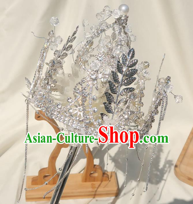 Top Grade Wedding Crystal Bridal Bouquet Handmade Baroque Queen Sceptre Bride Cane