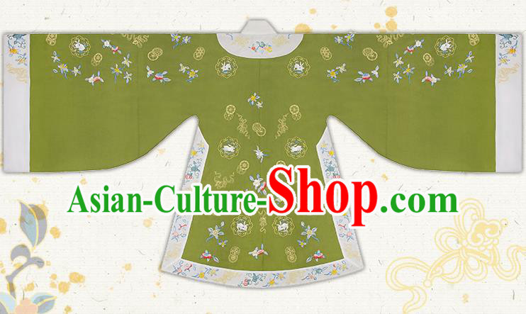 Traditional China Ming Dynasty Patrician Lady Historical Clothing Ancient Young Beauty Embroidered Hanfu Costumes