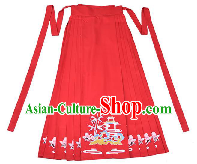 Traditional China Ming Dynasty Historical Clothing Ancient Noble Woman Embroidered Costumes