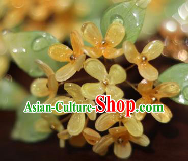 China Classical Hanfu Osmanthus Hairpin Traditional Ancient Ming Dynasty Princess Hair Stick