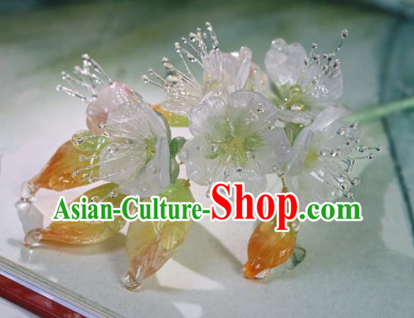China Classical Hanfu Pear Blossom Hairpin Traditional Ming Dynasty Princess Hair Stick