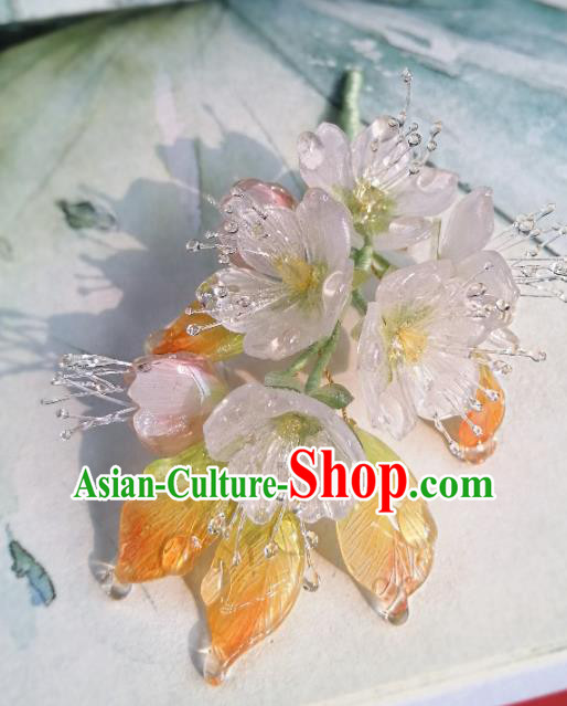 China Classical Hanfu Pear Blossom Hairpin Traditional Ming Dynasty Princess Hair Stick