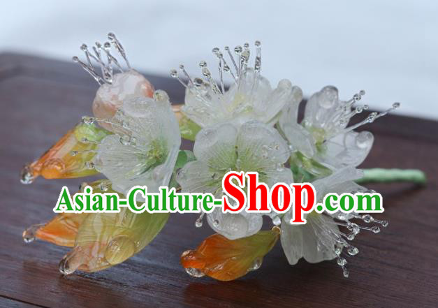 China Classical Hanfu Pear Blossom Hairpin Traditional Ming Dynasty Princess Hair Stick