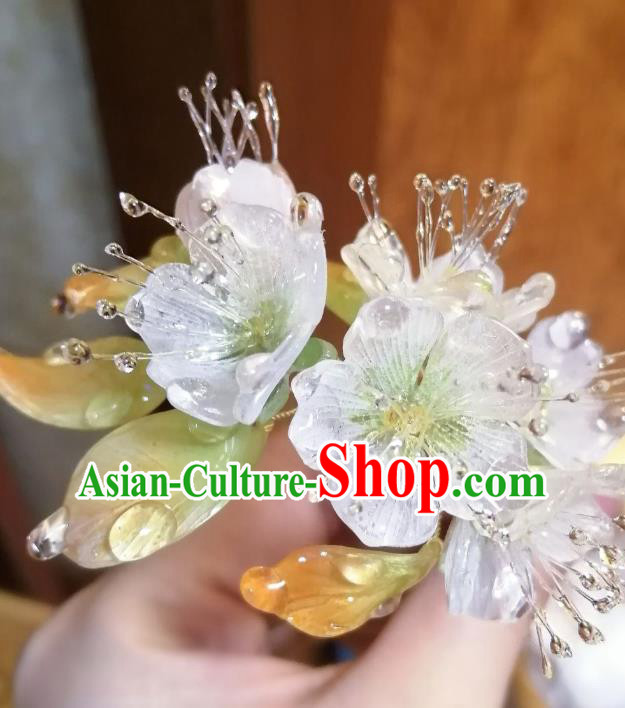 China Classical Hanfu Pear Blossom Hairpin Traditional Ming Dynasty Princess Hair Stick
