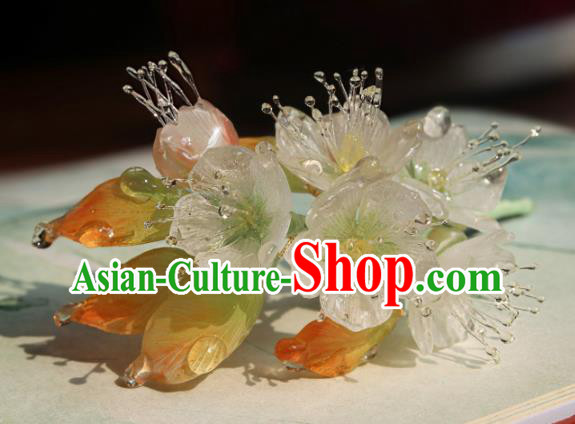 China Classical Hanfu Pear Blossom Hairpin Traditional Ming Dynasty Princess Hair Stick