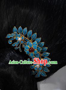 China Traditional Qing Dynasty Palace Pearls Hair Stick Ancient Queen Agate Hairpin