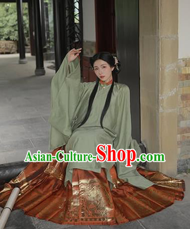 China Traditional Ming Dynasty Court Beauty Historical Clothing Ancient Royal Princess Hanfu Costumes