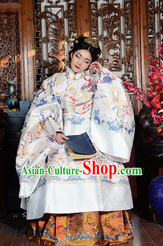 Traditional China Ming Dynasty Empress Historical Clothing Ancient Royal Queen Costumes Full Set