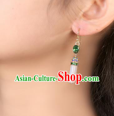 Chinese Classical Cloisonne Ear Accessories Traditional Cheongsam EarringsChinese Classical Cloisonne Ear Accessories Traditional Cheongsam Earrings