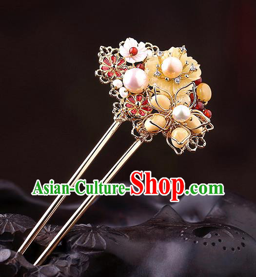 China Classical Cheongsam Hair Stick Traditional Hair Accessories Handmade Hairpin