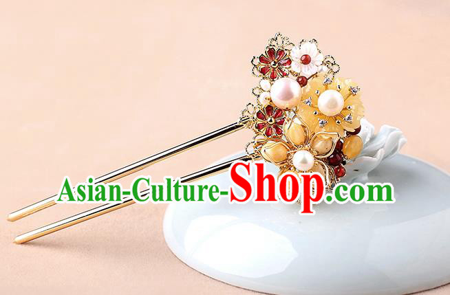 China Classical Cheongsam Hair Stick Traditional Hair Accessories Handmade Hairpin