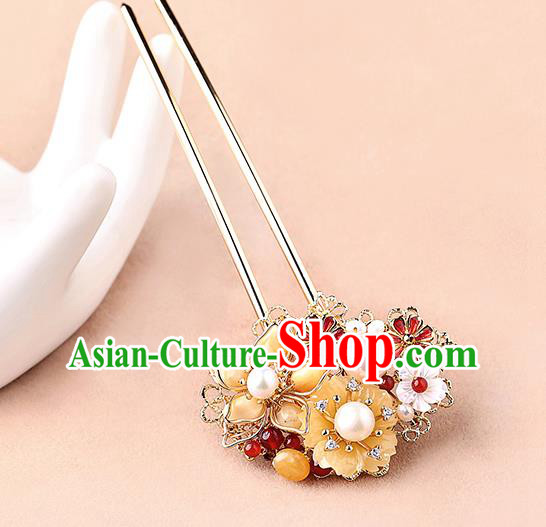 China Classical Cheongsam Hair Stick Traditional Hair Accessories Handmade Hairpin
