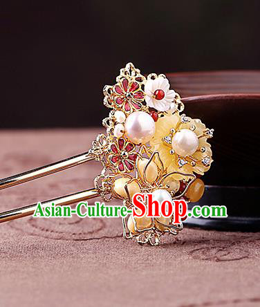 China Classical Cheongsam Hair Stick Traditional Hair Accessories Handmade Hairpin