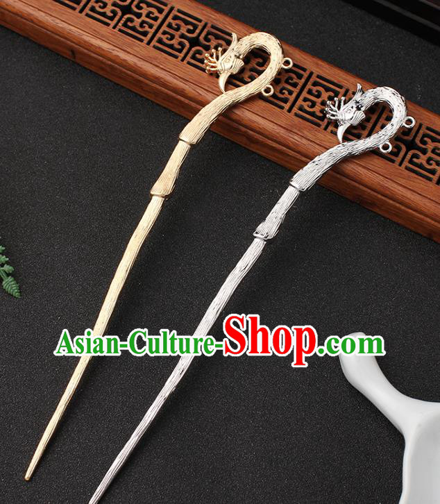 China Ancient Princess Hair Accessories Traditional Hanfu Hair Stick Phoenix Tassel Hairpin