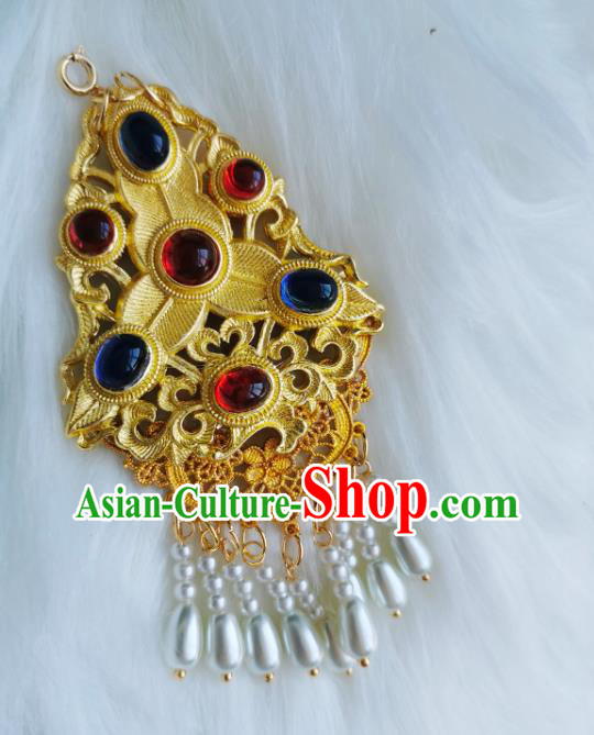China Classical Gems Pendant Traditional Ming Dynasty Court Woman Accessories