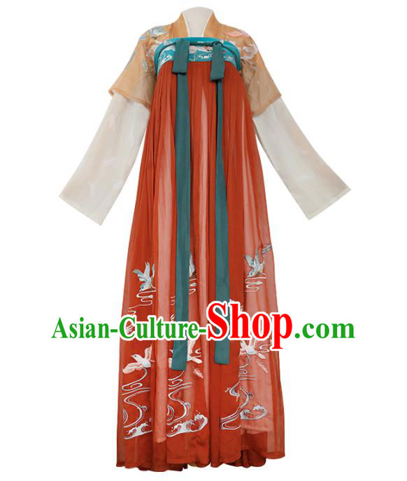 China Traditional Tang Dynasty Palace Lady Historical Costume Ancient Royal Princess Hanfu Clothing