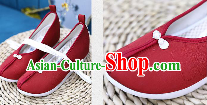 Chinese Hanfu Shoes Ancient Princess Shoes Traditional Song Dynasty Wedding Shoes