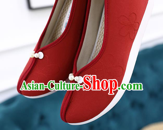 Chinese Hanfu Shoes Ancient Princess Shoes Traditional Song Dynasty Wedding Shoes