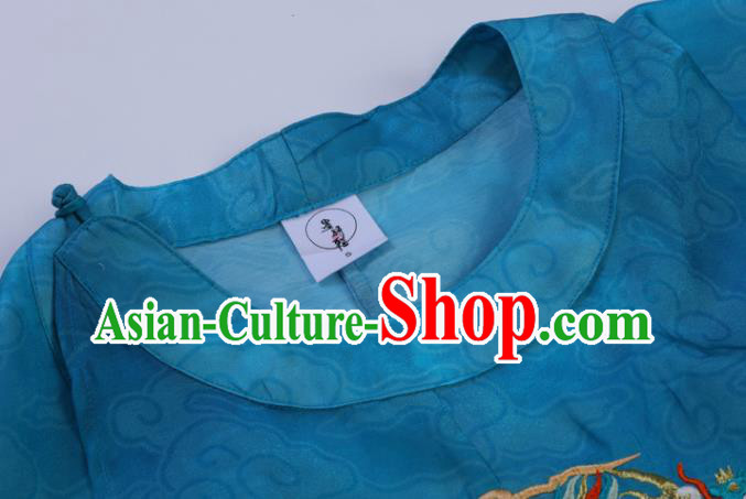 China Ancient Ming Dynasty Court Maid Historical Costumes Traditional Embroidered Hanfu Dress Clothing