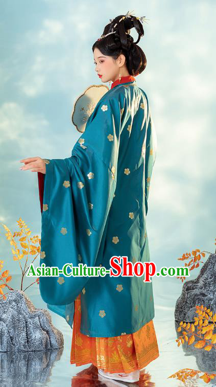 China Traditional Ming Dynasty Imperial Mistress Historical Clothing Ancient Noble Beauty Hanfu Costumes