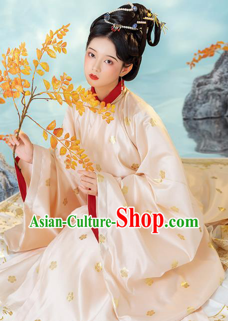 China Ancient Imperial Concubine Hanfu Dress Traditional Ming Dynasty Court Woman Historical Clothing