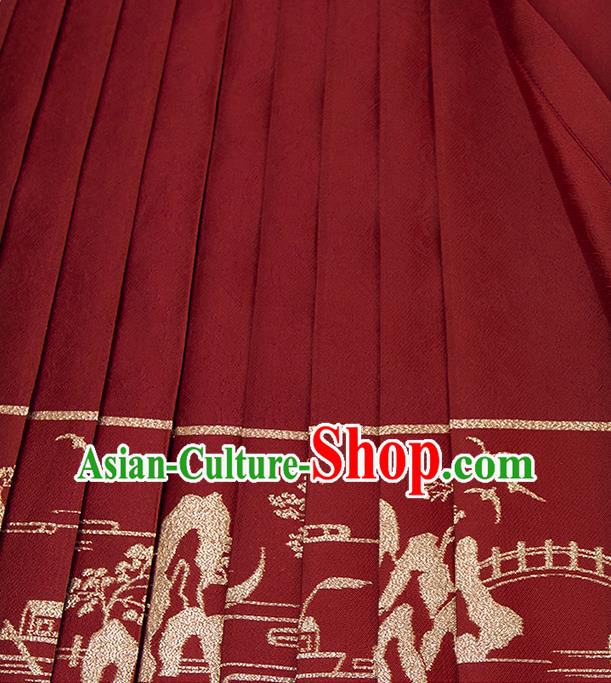 Ancient China Noble Lady Hanfu Clothing Traditional Ming Dynasty Palace Beauty Historical Costumes for Women