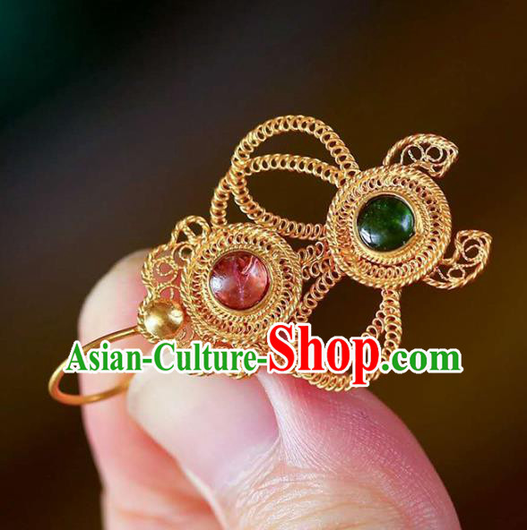 Handmade China Cheongsam Earrings Traditional Ming Dynasty Palace Eardrop Accessories National Jewelry
