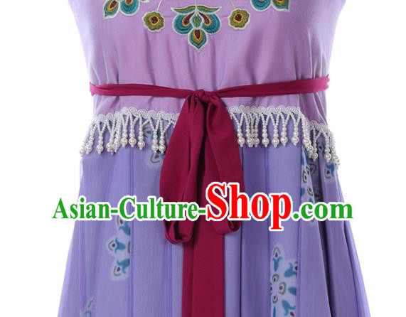 Traditional China Tang Dynasty Court Lady Historical Costumes Ancient Young Beauty Hanfu Dress