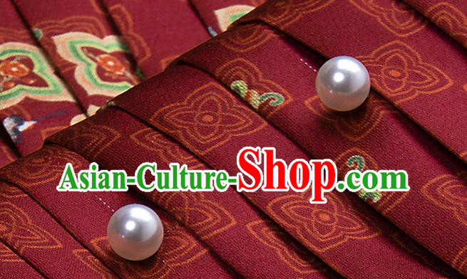 China Ancient Palace Lady Hanfu Costume Traditional Song Dynasty Court Princess Historical Clothing