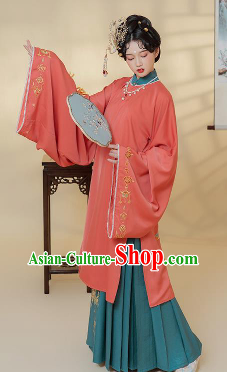 Ancient China Noble Mistress Hanfu Clothing Traditional Ming Dynasty Imperial Concubine Historical Costumes